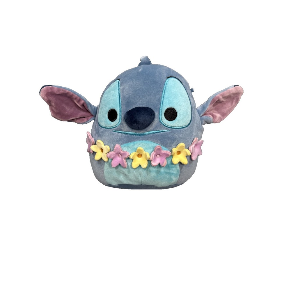 Disney Stitchโ Squishmallows Floral Lei Plush Jazwares Blue Stuffed 8" Plushie